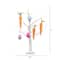 2ft. Pre-Lit Artificial Easter Egg and Carrots Ornament Twig Tree with 24 Warm White LED Lights